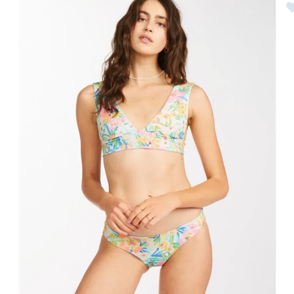 BILLABONG NEW Sweet Tropics Reversible Lowrider Bikini Bottom - Picture 2 of 10